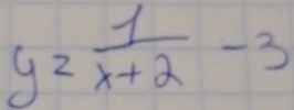 y= 1/x+2 -3