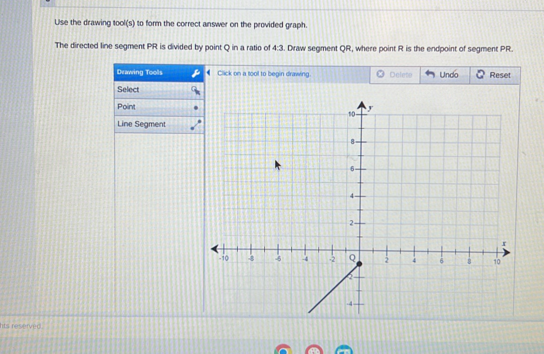 Solved: Use the drawing tool(s) to form the correct answer on the ...