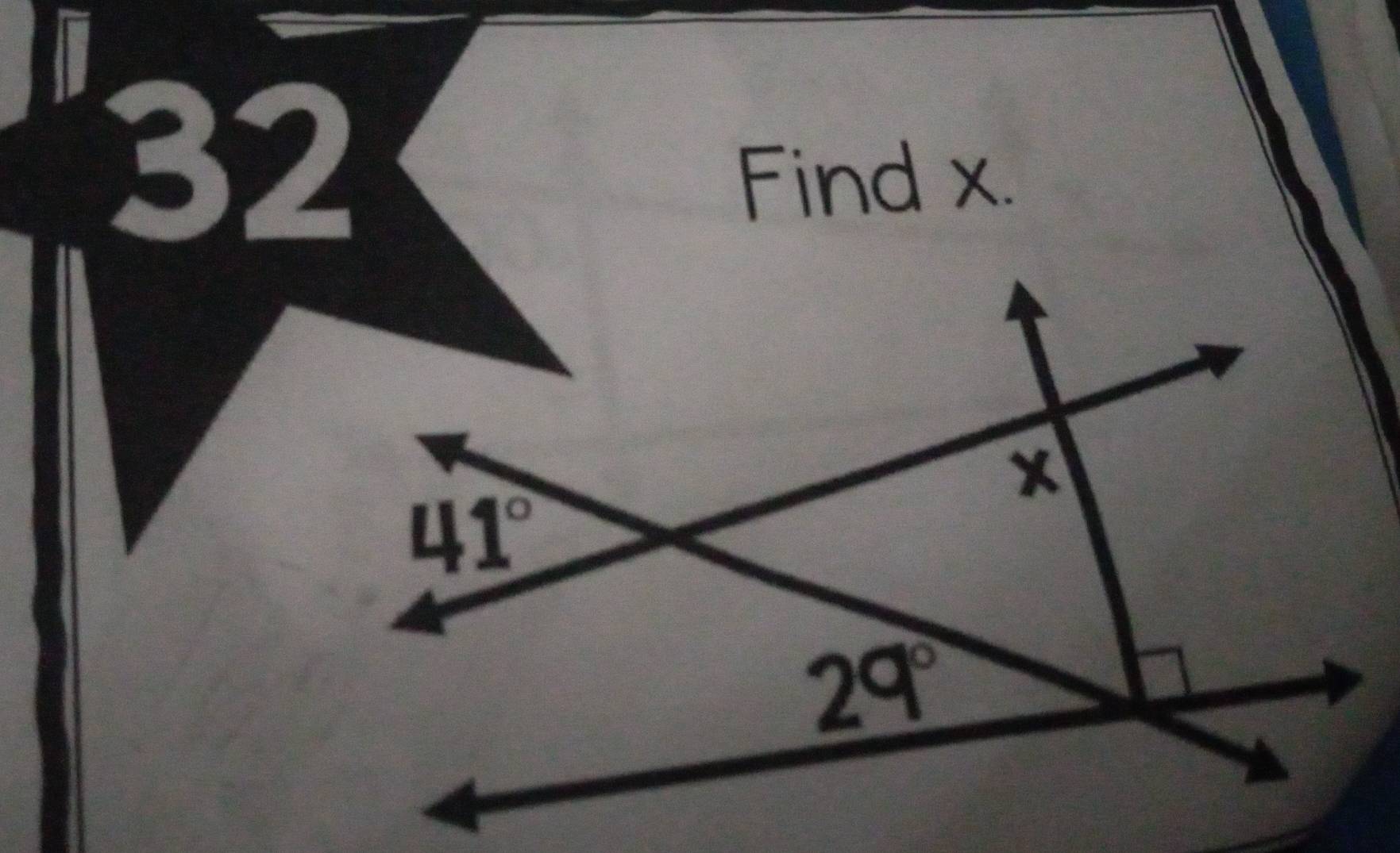 Find x.