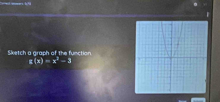 Sketch a graph of the function.
g(x)=x^2-3