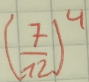 ( 7/12 )^4