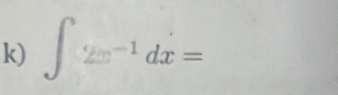 ∈t 2x^(-1)dx=