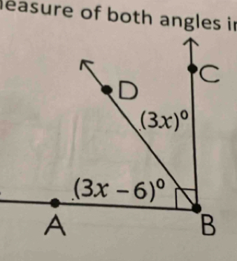 leasure of both angles in