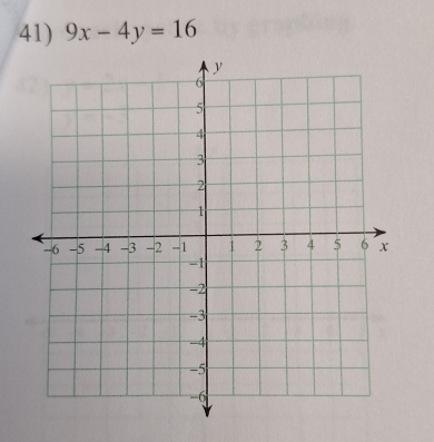 9x-4y=16