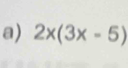 2x(3x-5)