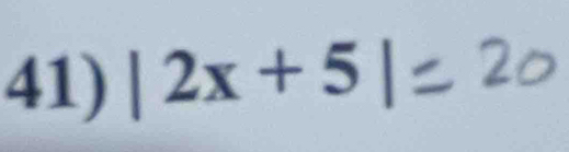 |2x+5|=2