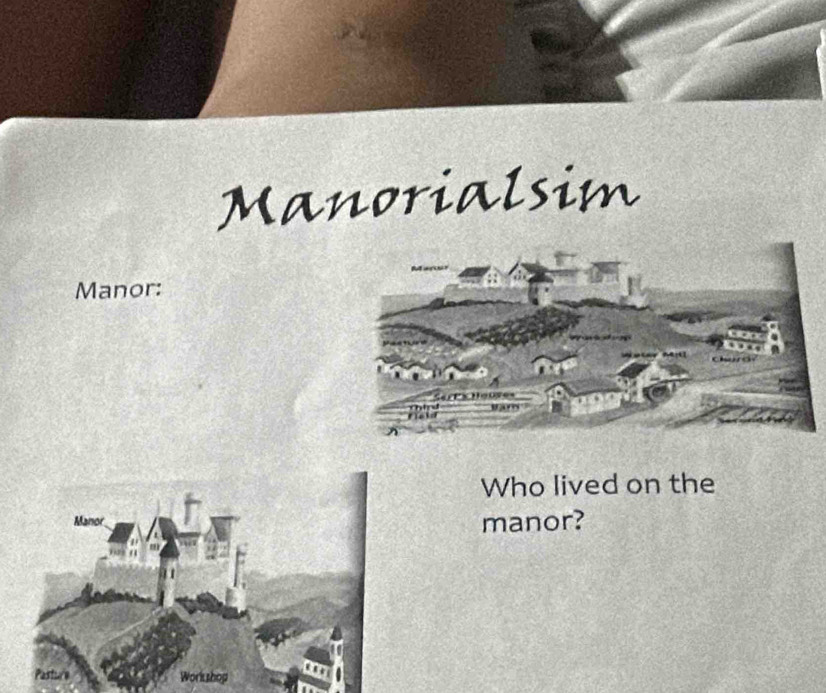 Manorialsim 
Manor: 
Who lived on the 
manor?