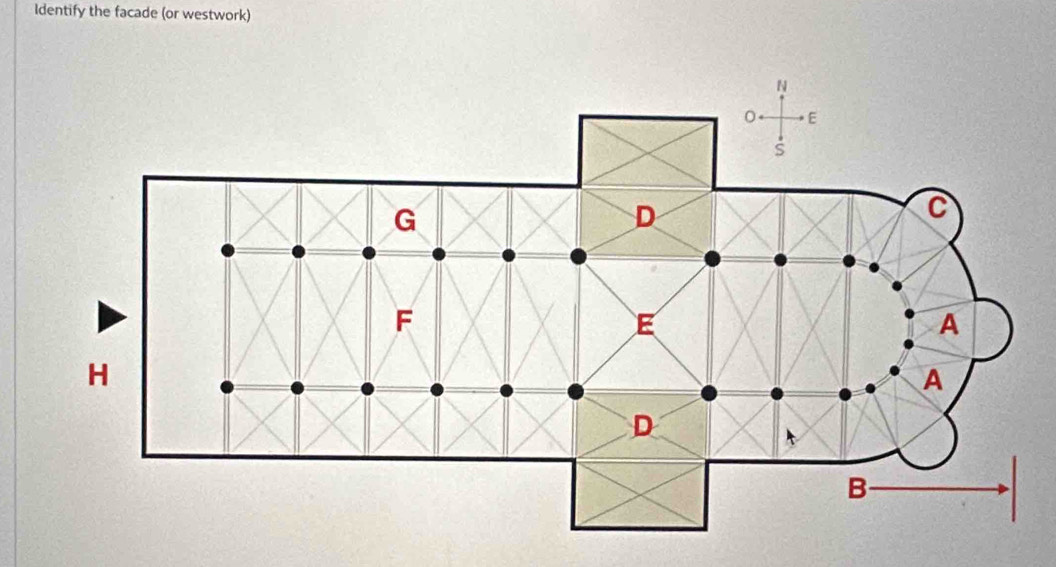 Identify the facade (or westwork)