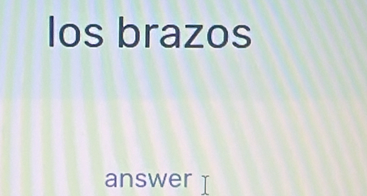 los brazos 
answer