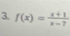 f(x)= (x+1)/x-7 