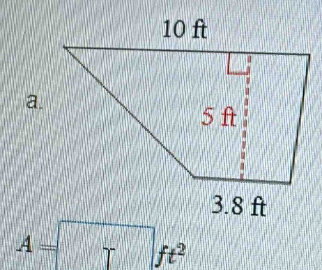 A=□ ft^2