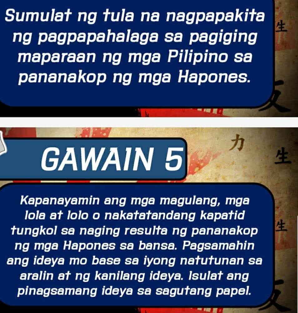 Solved: Sumulat ng tula na nagpapakita ng pagpapahalaga sa pagiging ...