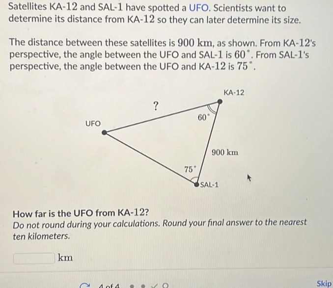 Solved: Satellites KA-12 and SAL-1 have spotted a UFO. Scientists want ...