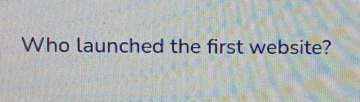 Who launched the first website?