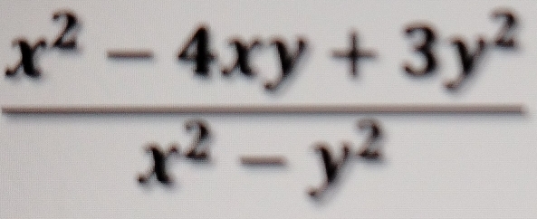  (x^2-4xy+3y^2)/x^2-y^2 