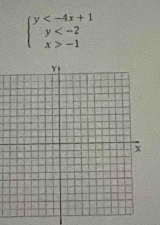 beginarrayl y -1endarray.