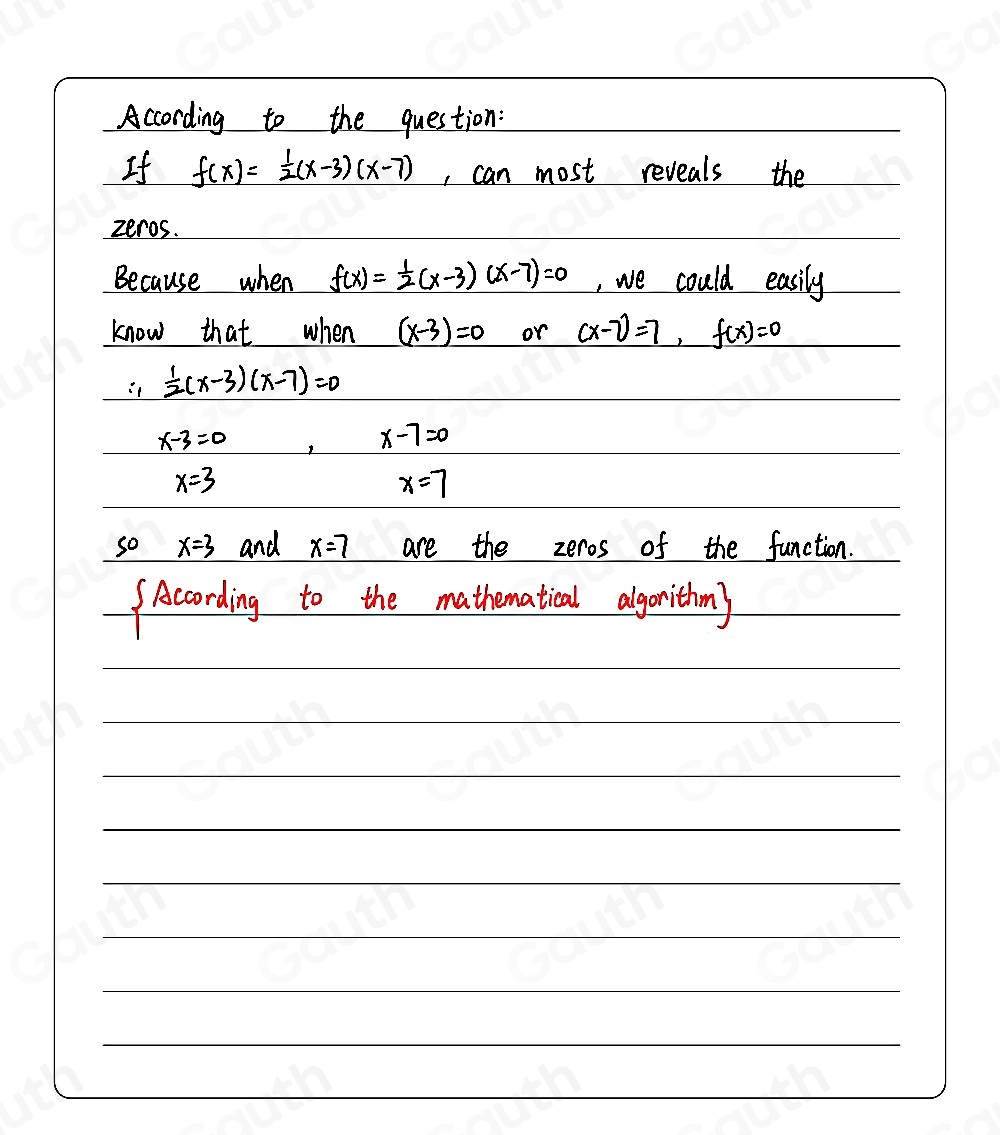 Solved: The function f is given in three equivalent forms. Which form ...