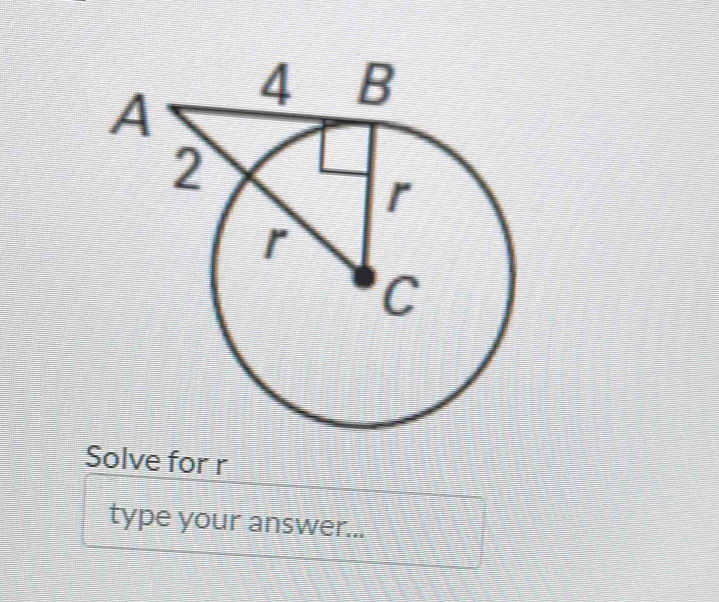 Solve for r
type your answer...