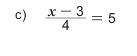  (x-3)/4 =5