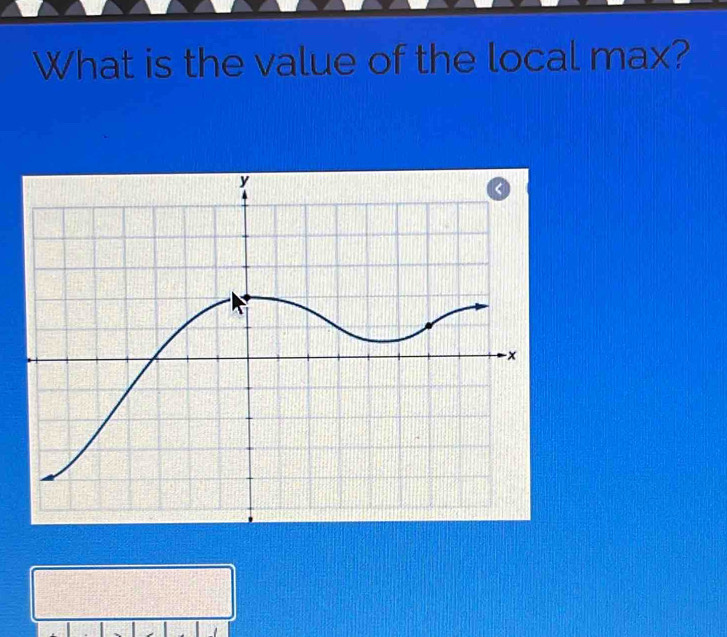 What is the value of the local max?