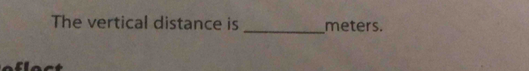 The vertical distance is _meters.