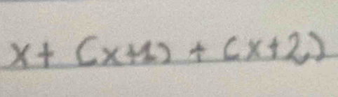 x+(x+1)+(x+2)