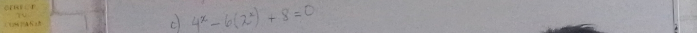 4^x-6(2^x)+8=0