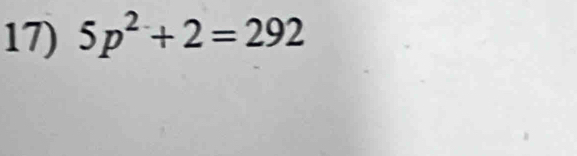 5p^2+2=292