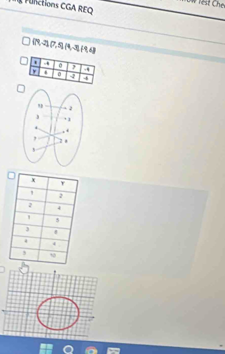 ow fest Che 
Fü Functions CGA REQ
 (9,-2),(7,5),(4,-3),(-9,6)