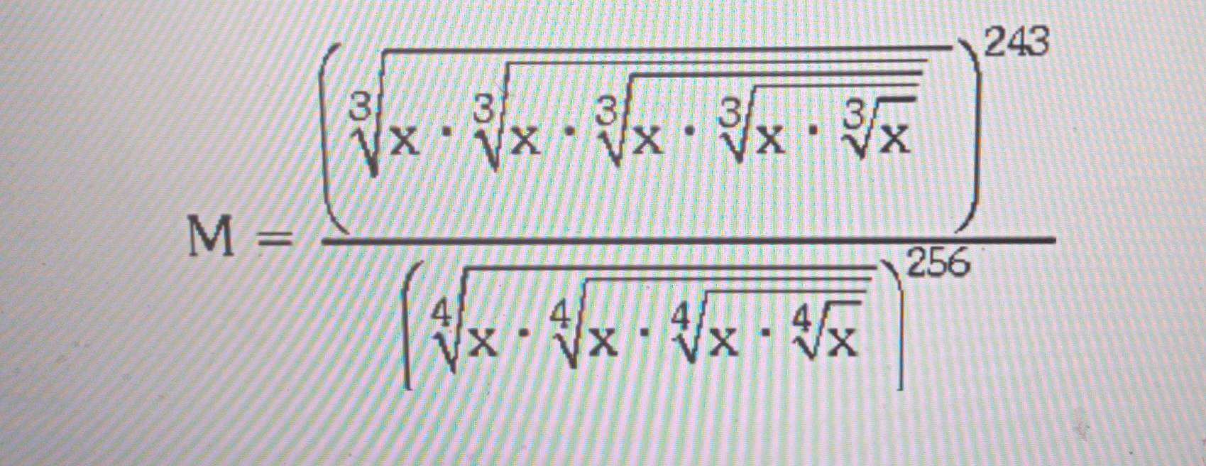 M=frac (sqrt[3](k)x· sqrt[3](x)sqrt[4](sqrt [3]x)· sqrt[3](x)· sqrt[3](frac x)sqrt[3](x)· sqrt[3](x)· sqrt[3](x)end(pmatrix)^[sqrt[3](x)· sqrt[4](x)· sqrt[4](x· sqrt [3]x)· sqrt[4](x)· sqrt[4](x)]^∈fty 