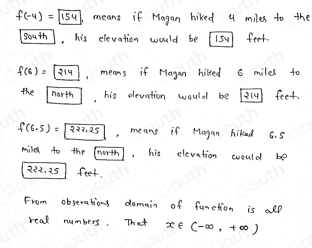 Solved: Magan is on a hiking trail that goes north to south. If Magan ...