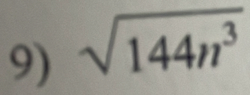 sqrt(144n^3)