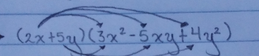 (2x+5y)(3x^2-5xy+4y^2)