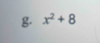 x^2+8