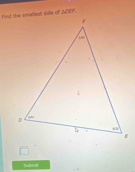 △ DEF.
overline □ 
Submit