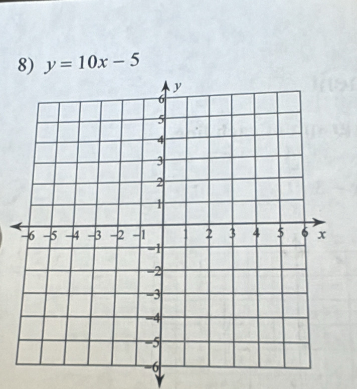 y=10x-5