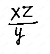  xz/y 