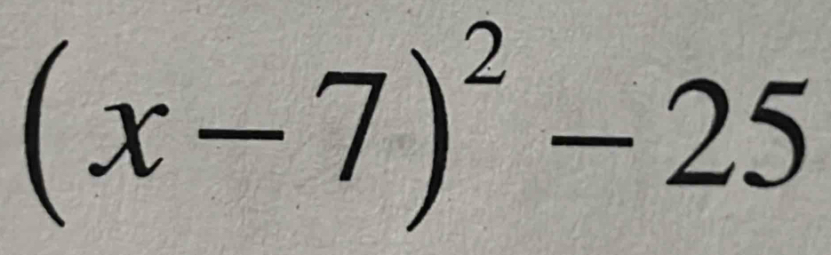 (x-7)^2-25