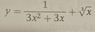 y= 1/3x^2+3x +sqrt[3](x)