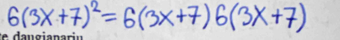 6(3x+7)^2=6(3x+7)6(3x+7)