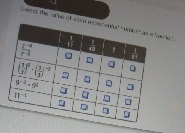 Select the value of each ction