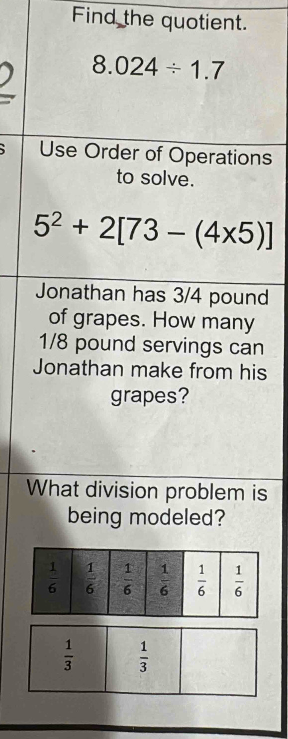 Find the quotient.
、
S ns
nd
n
is
Wis