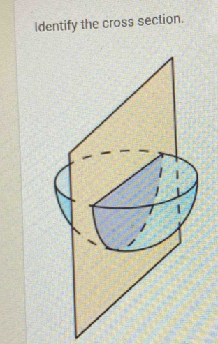 Identify the cross section.