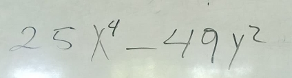 25x^4-49y^2