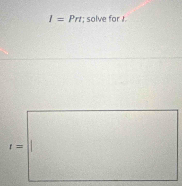 I=Prt; solve for t.