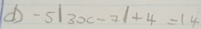 -5|3x-7|+4=14