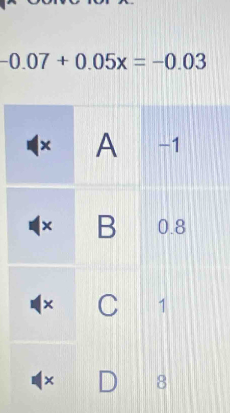 -0.07+0.05x=-0.03