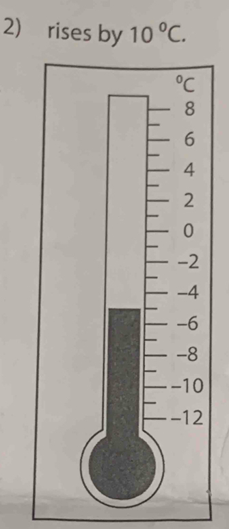 rises by 10°C.