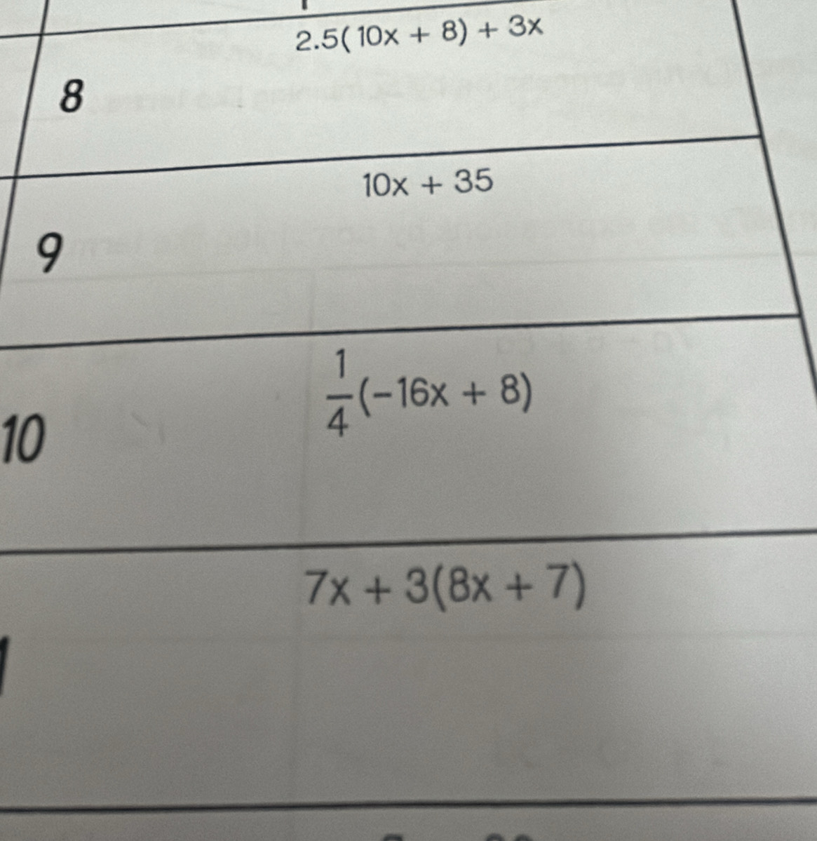 2.5(10x+8)+3x
10