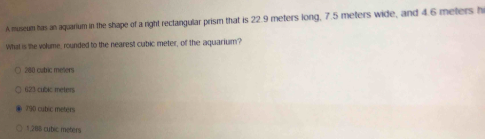 Solved: A museum has an aquarium in the shape of a right rectangular ...